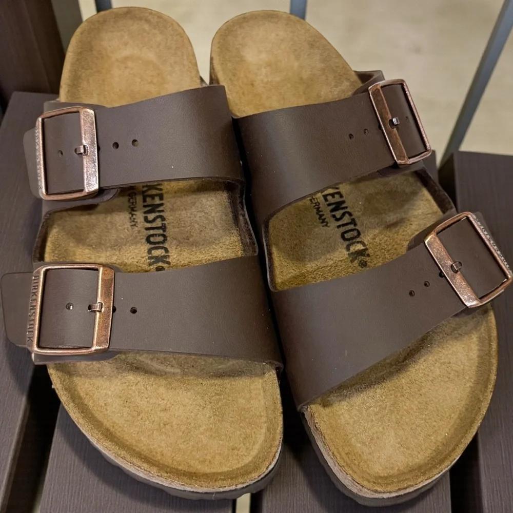 Birkenstock Birko-Flor Dark Brown Sandals
